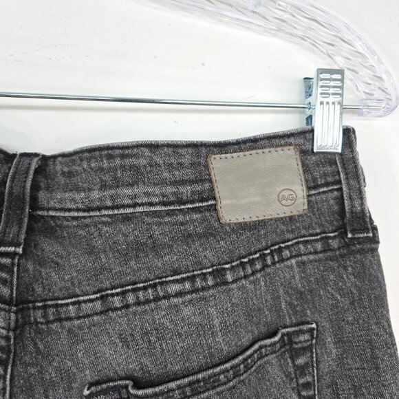 AG Ex Boyfriend Slouchy Slim Jeans in Black Roadway - Picture 12 of 14